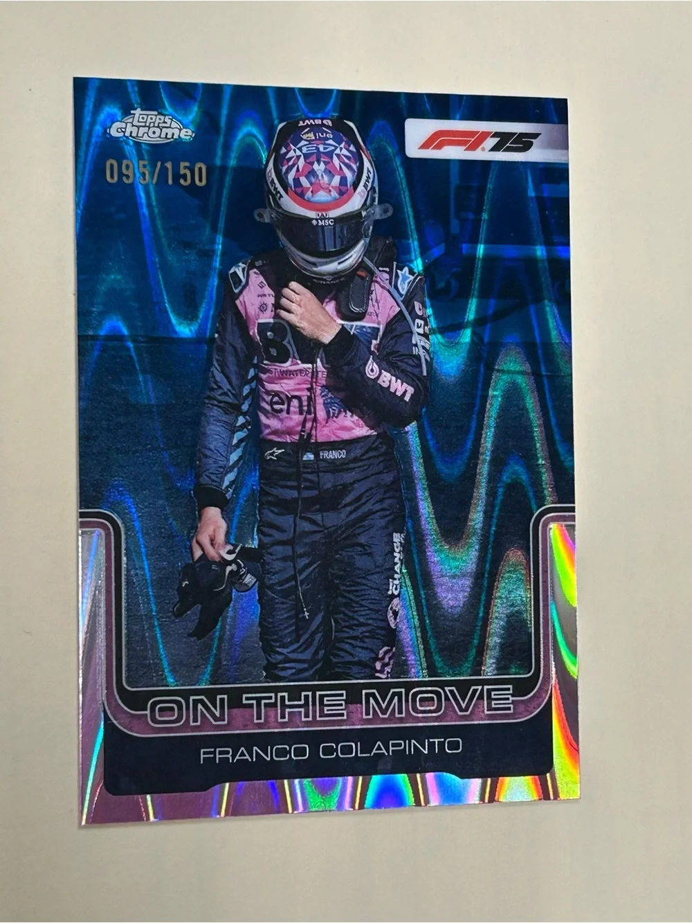 Topps Chrome Kids Trading Card - Pink/Black Driver